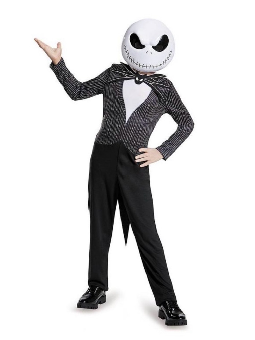 Disney Jack Skellington KIDS Costume in Black and White (4-6yrs)